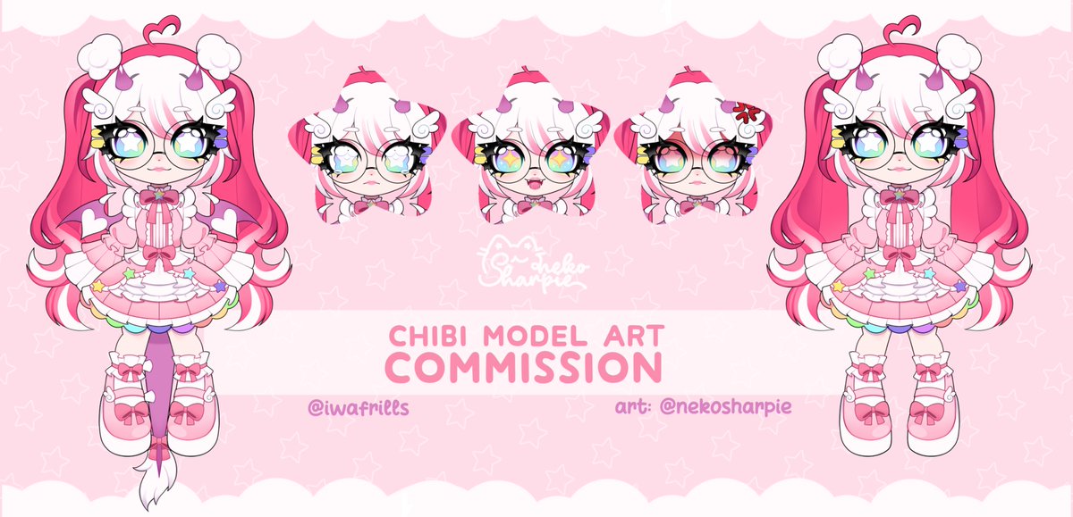 IwaFrills's tweet photo. Model reveal!! ✮⋆˙

Big thanks to @nekosharpie  for putting so much love and effort into it (˶˃ ᵕ ˂˶)

She still needs a rig, but that’s being taken care of right now~ ❤︎

#Vtuber #Live2D https://t.co/VXf89omuFv