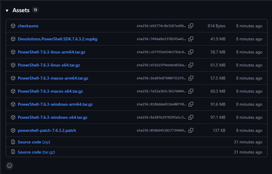 awakecoding's tweet photo. There's a new PowerShell SDK and CLI distribution in town, and it's from Devolutions!

After speaking with @jsnover at #PSConfEU, I took the plunge and adapted #PowerShell to fit our needs. This is not a full fork, but it includes targeted improvements:  https://t.co/yOrNWjFJ4C https://t.co/ElIcj6rlRN