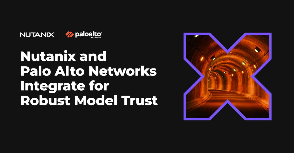 NutanixPartners's tweet photo. Nutanix and @PaloAltoNtwks have integrated Prisma AIRS® Model Security and AI Red Teaming capabilities into the Nutanix Enterprise AI platform, helping teams secure AI from the start.

Learn more: https://t.co/e49sRMKQYW https://t.co/yPAvi6vUnx