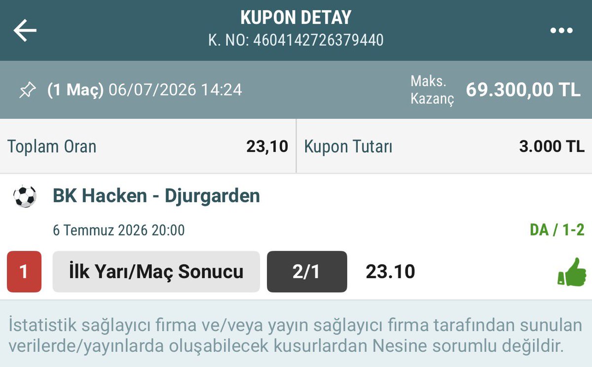 XSopranoo's tweet photo. BEN HACKEN BU MAÇI PARÇALAR VE KAZANIR DİYORUM NOKTA !

KAZANIRSA RT YAPANLARA 1000₺ VERECEM

Ücretsiz grubum https://t.co/WdwaWnoy4O https://t.co/oOpFxNOcbZ