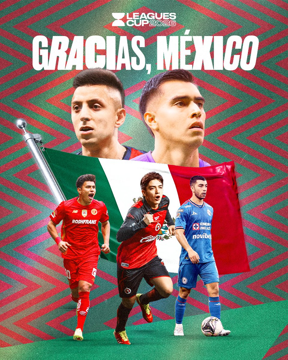 LeaguesCup's tweet photo. Nos representaron, nos ilusionaron y nos hicieron soñar 🥹

Gracias por un viaje increíble 🇲🇽 https://t.co/kVAbXJdLkP