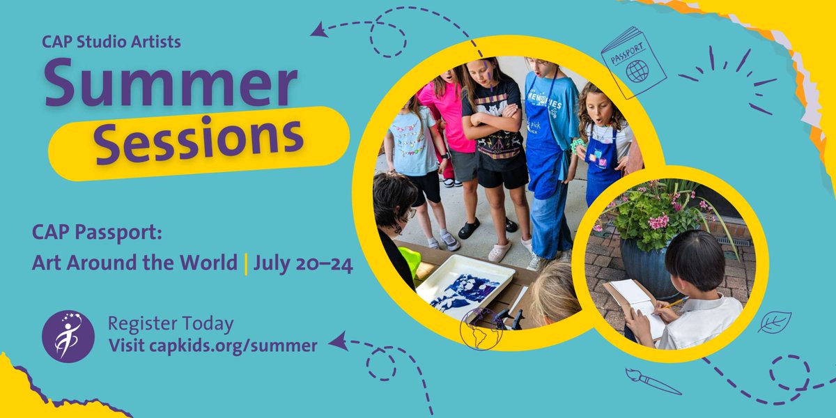 CathedralArts's tweet photo. There’s still time to give your young artist a summer to remember! CAP Studio Artists Summer Sessions return July 20–24, inviting students to explore “Art Around the World” through hands-on projects, creative discovery and new friendships. No passport needed—just imagination and a love of the arts! 🎨 🌎 ✈️ 
Spots are limited so register now at https://t.co/aBwmhbmGkS  

#CAPkidsjax #SummerCamp #ArtsEducation #JacksonvilleKids #ArtCamp