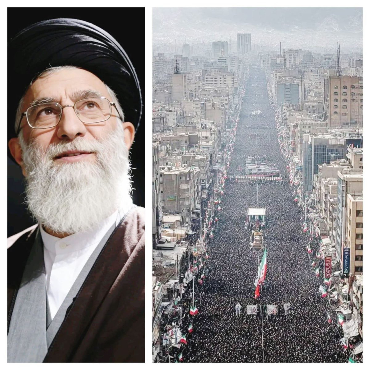 Mojtahed_najran's tweet photo. "فاينانشيال تايمز":
حضر ما بين 12 إلى 15 مليون شخص جنازة آية الله خامنئي حتى الآن مما يجعلها أكبر جنازة في التاريخ الحديث.

سبحان الذي غرس المحبه لهذا القائد العظيم ، ليس فقط في نفوس شعبه بل في نفوس الامه الاسلاميه. https://t.co/jQZh1TCWMe