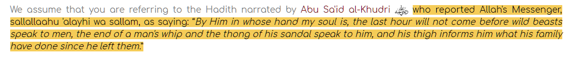 Frances85530640's tweet photo. @Messanger0fBaal @Hakan01348019 it's a hadith about tech, "his thigh informs him what his family have done since he left them" is it the thigh talking or the phone in his thigh? https://t.co/GOMeZjI4Ct