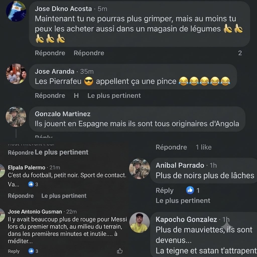 peruvianphoenix's tweet photo. @KMbappe @KMbappe  I am ashamed to say that this is the majority of the countries between Argentina , Uruguay and Paraguay .
These are comments in @DiarioOle after @willliamsssnico  was injured vs @Uruguay https://t.co/3AHe8nDhk1