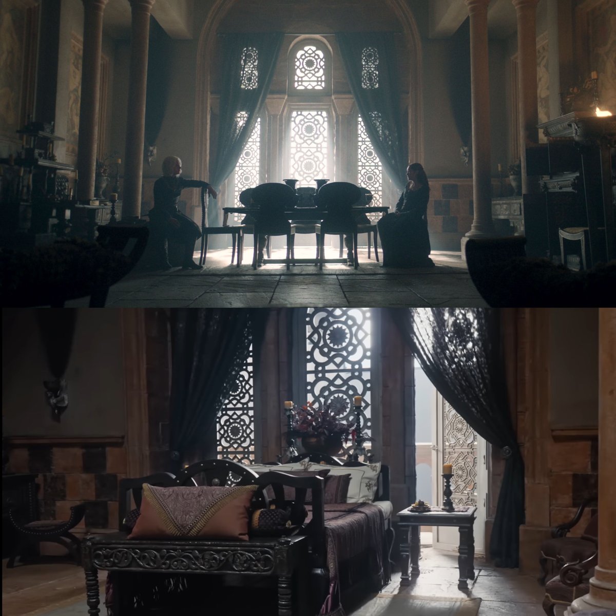 rhaenicentfiles's tweet photo. 🚨| Rhaenyra has completely redecorated the King’s chambers, adding new armchairs, the old Valyria model, a desk and a new bed after being unable to sleep in the bed where Viserys died. https://t.co/B0eRP3fx0r
