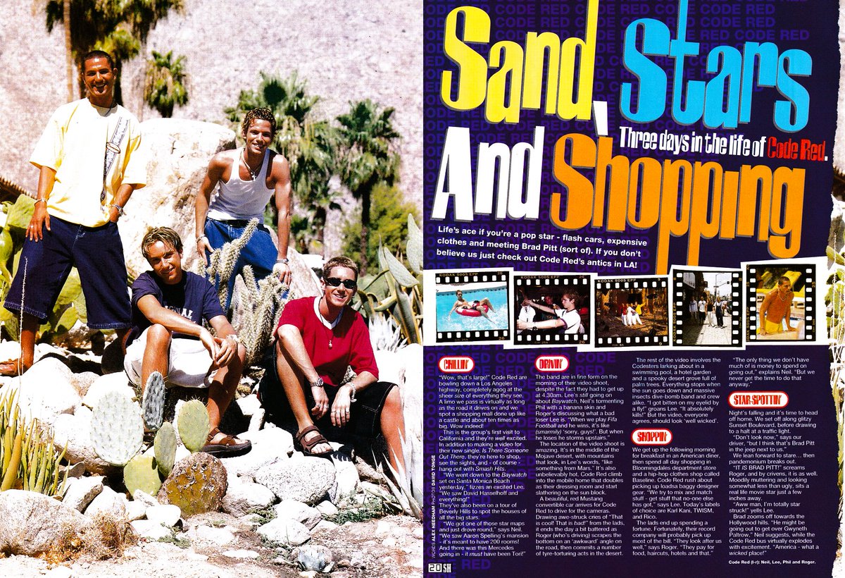 TvDidYouSee's tweet photo. #OTD 30 July 1997 - SMASH HITS
IT'S NEW PETER! #PeterAndre is back with a new look and a new sound: "Y'know I never liked the old hairstyle."
SAND, STARS AND SHOPPING - Three days in the life of Code Red.
WHERE THERE'S A WILL, THERE'S A WA-HEY! All round good geezer #WillSmith https://t.co/eTwEiwF4pA