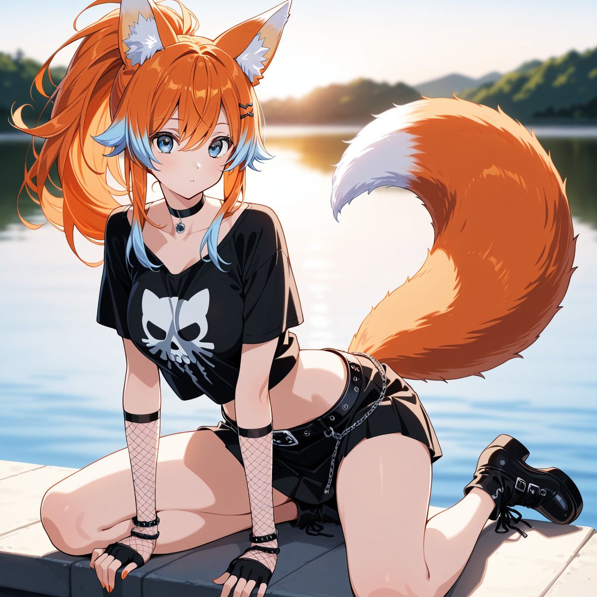 AIFoxbeing's tweet photo. ✨QT your 2000's outfit✨

TFTT @ZukaGarden 

WHO WOULD HAVE GUESSED?!?!

I was an Emo in the 2000s 😅

Sometimes i miss my old get up~

Open Invite~

#AIart #AIイラスト https://t.co/b8gSIyNViA