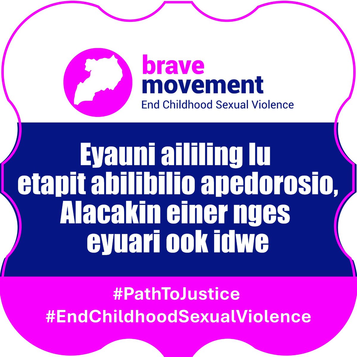 OTIMHERBERT5's tweet photo. Silence protects perpetrators, speaking out protects children
#PathTojustice
@BebraveUganda
@TranscendAfric https://t.co/ffVhL8UOBJ