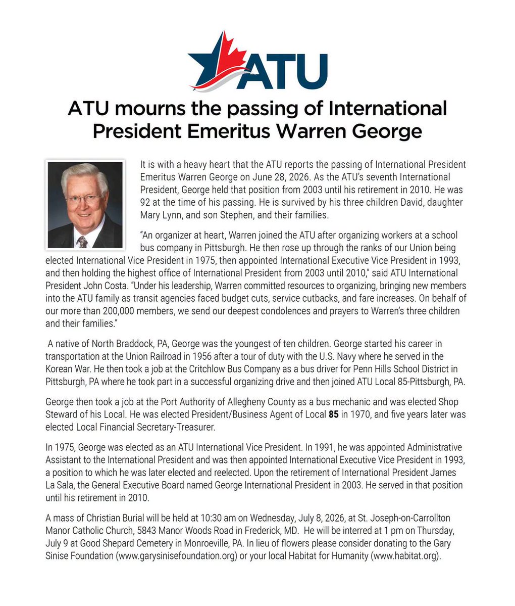 ATU, Transit Union tweet media