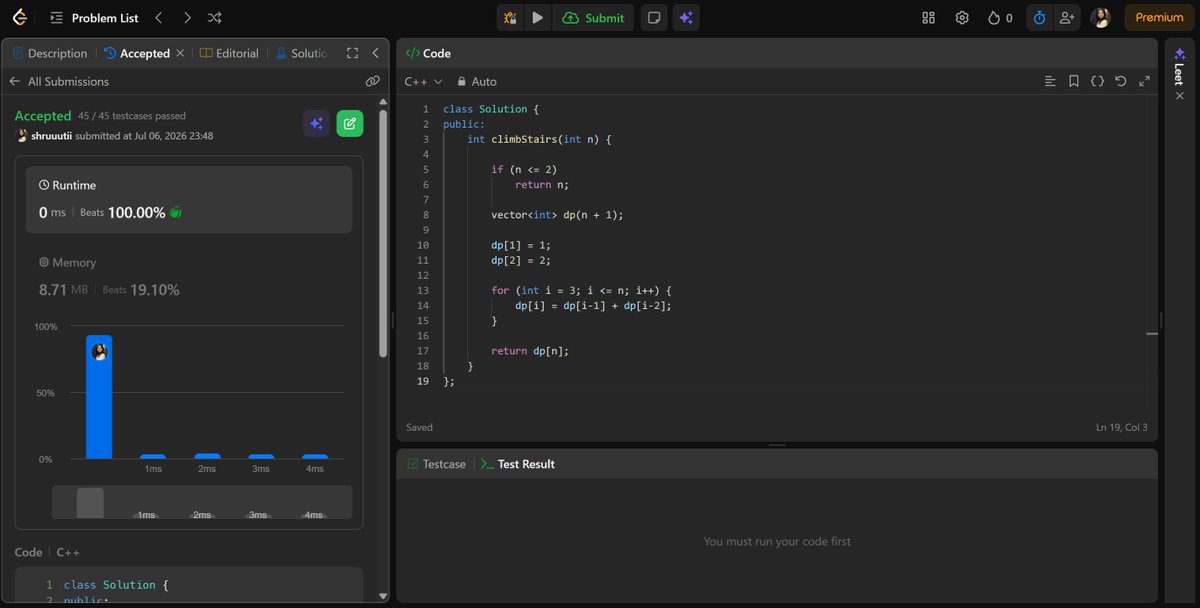 shruti_mz's tweet photo. #LSPPDay36
Built a real-time messaging app with https://t.co/TM2vmkzKwG today, implementing features like live messaging, typing indicators, and connected user count. Also solved the Climbing Stairs problem.
#LearningWithLeapfrog
#60DaysOfLearning2026
@lftechnology https://t.co/UAIouyDr0q