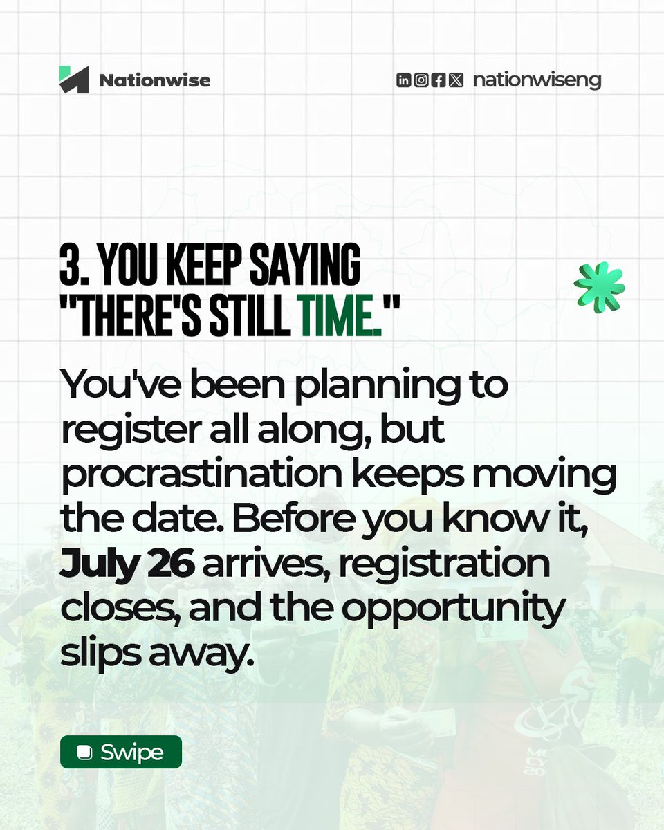 NationwiseNG's tweet photo. Most people don't ignore politics because they don't care.

They ignore it because they think their participation doesn't matter.

That's exactly how apathy wins.

Swipe through this thread and ask yourself one question:

Why haven't you gotten your PVC yet? https://t.co/Hjo3UpbKu2