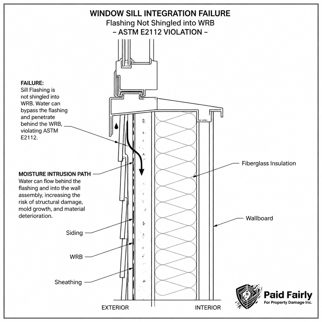 PFFPD_Forensics's tweet photo. Code Myth Monday: Approved Drawings vs. Physics.
If drawings ignore ASTM E2112, the building will leak. Physics always wins over prints.
#ASTM #BuildingScience
Contact: 443-332-8527
Request a forensic property damage review:
https://t.co/gk1rIisK67 https://t.co/q5AvhYjOMB