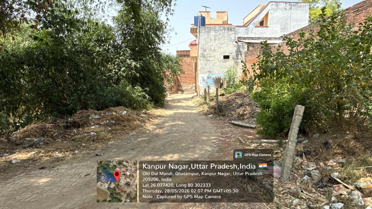 PatelRavi2016's tweet photo. @DMKanpur @GhatampurSdm @myogiadityanath sir when the bulldozer action will start...as a land of road and pond now an illegal house are constructed.. can people get justice ??

@myogioffice @UPGovt @narendramodi https://t.co/SSdxHI1zcs