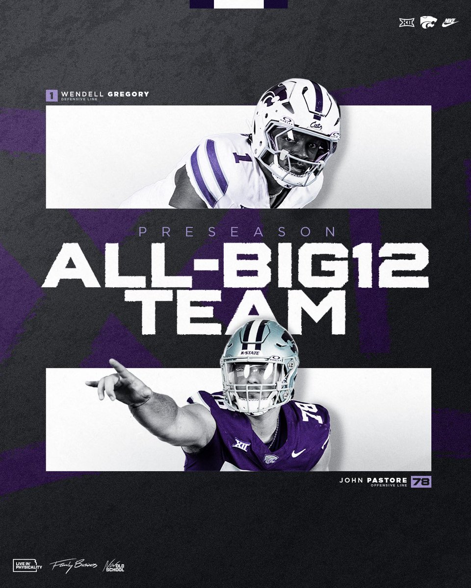 KStateFB's tweet photo. Preseason All-Big 12 honors for Wendell Gregory and John Pastore
๐ https://t.co/upWm9KKf03 https://t.co/6Lt4BxWIXt