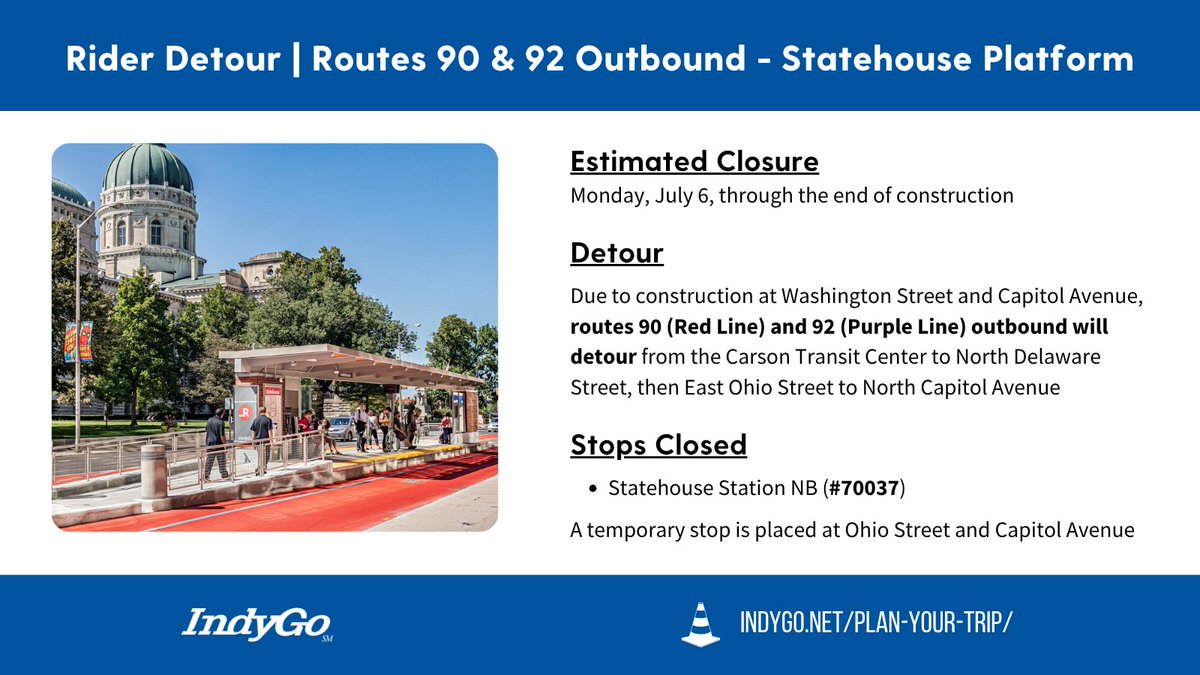 IndyGo Rider Alerts tweet media