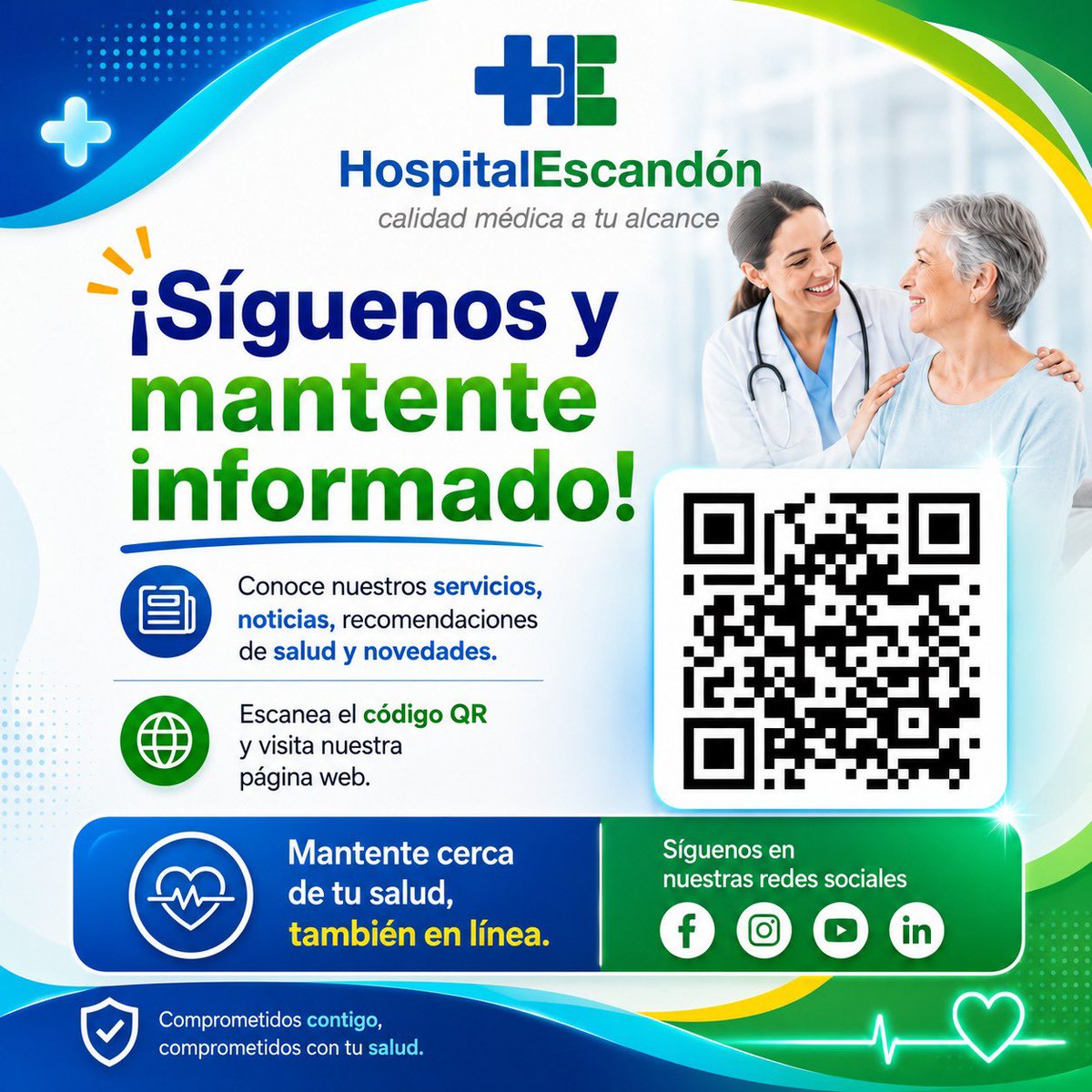 HospEscandon's tweet photo. 📲 Mantente informado sobre nuestros servicios, noticias y recomendaciones médicas.

✨ Escanea el código QR y descubre todo lo que tenemos para ti.

#HospitalEscandón #SaludEnLínea #CuidamosDeTi #CalidadMédica https://t.co/K9wyUlAARK