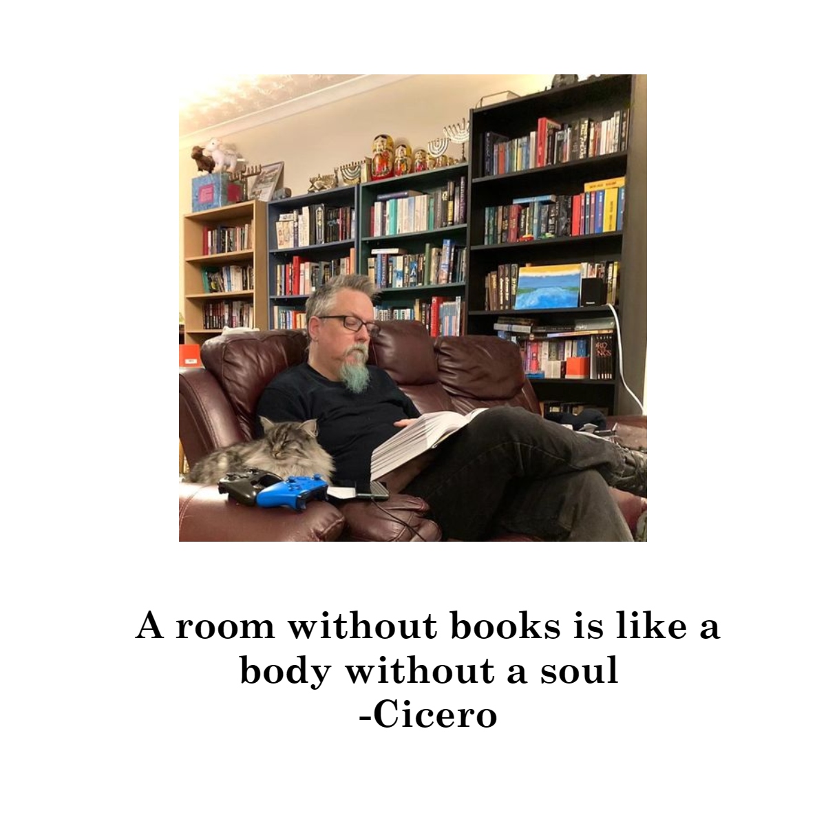 grahamhmiller's tweet photo. 📚That Cicero spoke a lot of sense. Where do you keep yours? Show us your #shelfie📚! #shelfie! @booksaremybag @jan_is_reading @KReadingmachine @bookscot @mich_book_nook @karonsbooks @BexBookaholic @crimebookgrrl #booksoftwitter #booktwt #wednesday https://t.co/Eoy9H3RpcG