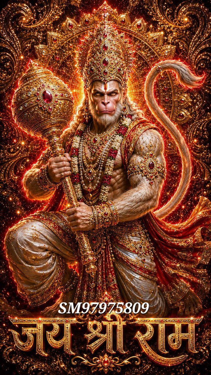 SM97975809's tweet photo. हिंदुस्तान के सभी सनातनियों को मेरा प्यार भरा 
नमस्कार 🙏
आप सभी पर हनुमान जी की कृपा बनी रहे ⚘️🚩🙏
माँ अंजनिपुत्र हनुमान जी ⚘️🚩🚩🚩🚩🚩🙏
जय श्री हनुमंतेय नमः ⚘️🚩🚩🚩🚩🚩🙏 https://t.co/Q8RS4vTMHK