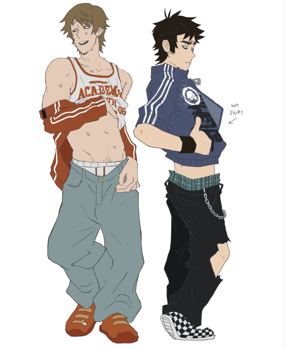 NorkiaBlaze's tweet photo. Guy in Red and Dude in Blue swag https://t.co/YnnDOTuN95