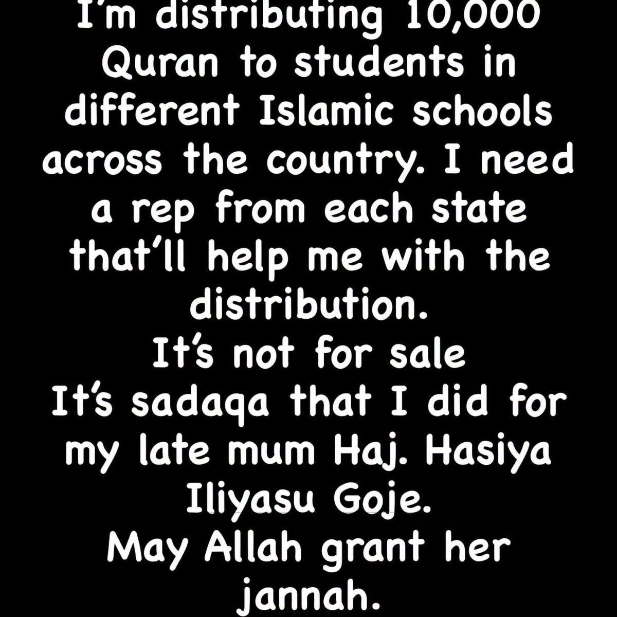 saleemGoje01's tweet photo. Allah yafu Mama. Amin ya rabb. https://t.co/ZX5UXerfFk