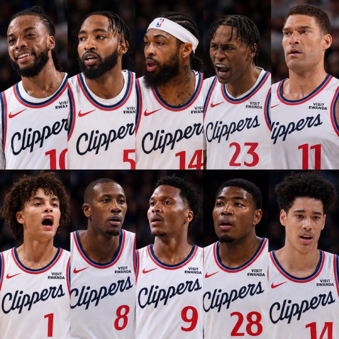 CincoTalksHoops's tweet photo. Clippers could look like this after signing Rui Hachimura if they:

- Get Peyton Watson in the John Collins sign &amp; Trade. 
- Resign Bennedict Mathurin

But something about this also says sign DeMar Derozan to vet minimum and start him at SG. https://t.co/WvKJZrDndk