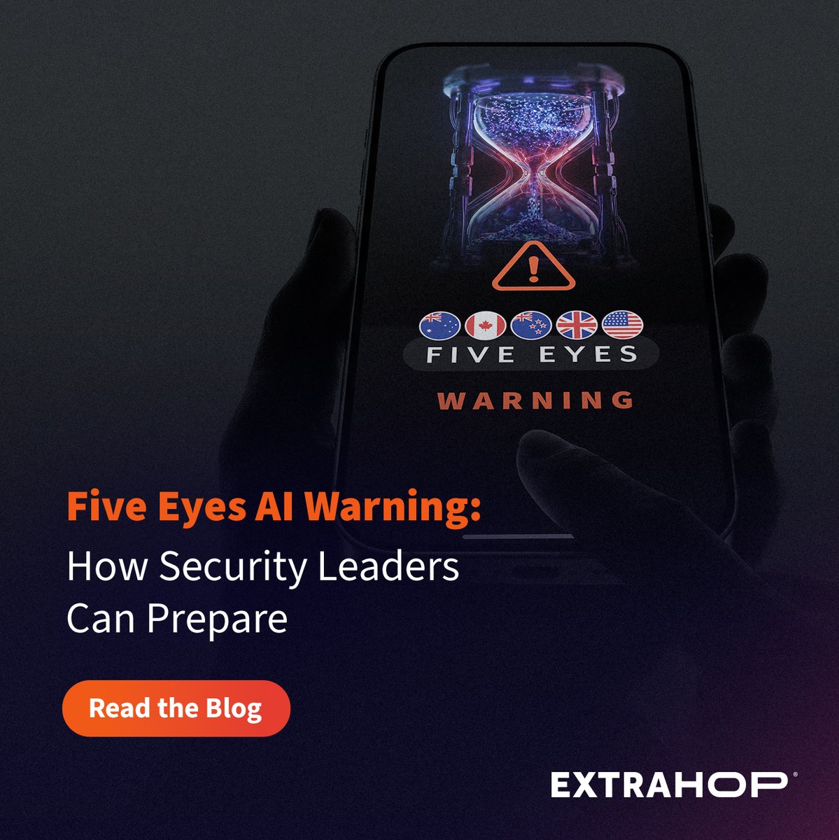 ExtraHop's tweet photo. On June 22, 2026, the Five Eyes cybersecurity agencies dropped a major joint advisory: “The AI Shift in Cyber Risk: Why Leaders Must Act Now” ⤵️

The warning is blunt. Adversaries are actively weaponizing AI to collapse exploit timelines from years to months. Traditional, siloed defenses are scrambling to keep up, and the threat has officially been reframed from a technical issue to a core business risk.

Having security controls in place is no longer the benchmark. The real question boards are asking is: Do you know how those controls will hold when an attacker is already inside?

When threats move at machine speed, they immediately target the foundational gaps every security team struggles to manage:
➡️ Unmanaged assets: The legacy, IoT, or shadow systems that cannot support endpoint agents.
➡️ Compromised identities: Stolen credentials that look entirely legitimate to standard access controls.
➡️ Vanishing logs: Host data that sophisticated attackers immediately delete or disable to blind your incident response.

True defense-in-depth isn't about collecting more tools... it's about ensuring your security layers cover each other's blind spots. 

When an agent can't be installed, a credential is weaponized, or a log is wiped, independent network visibility is the safety net that prevents a total outage.

Stop guessing if your defenses will hold under fire. 

🔗 Read our full analysis of the Five Eyes warning to audit your strategy against the AI threat landscape today: https://t.co/KFyfz1aSsJ
