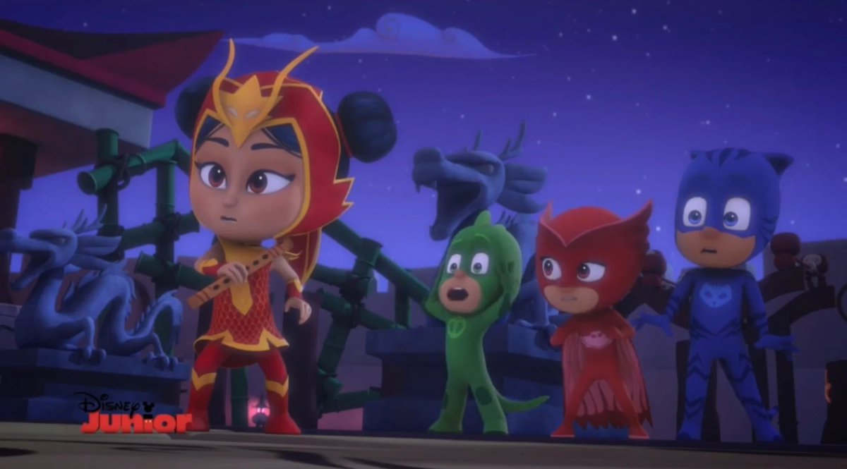 Disney_Wiki's tweet photo. Today marks the 6th anniversary of the #PJMasks episode, "Wolfies of the Pagoda", written by Justine Cheynet, storyboarded by Julien Ferry and directed by Christian De Vita.
An Yu tries to domesticate the wild Wolfies. https://t.co/00EXB2y6fy