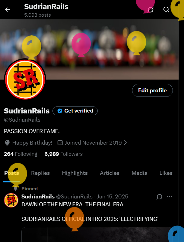 SudrianRails's tweet photo. MY BIRTHDAY ALREADY?? No one hand me my car keys tonight. 

Thank you for the Birthday Wishes everyone! The love I receive from you guys is profound and always super appreciated <33 🎉 https://t.co/ItI6tQhiXE