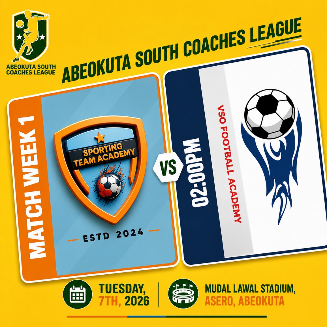 AbkSouthLeague1's tweet photo. MATCH WEEK 1 TUESDAY FIXTURES:

Golden Star FC Vs Crown FC: 10:00am

Marvelous Star FC (Defending Champions) Vs D'Peace FA : 12:00pm

Sporting TA Vs VSO FA: 02:00pm

#ASCL25 #Grassrootfootball https://t.co/9btYGs2GFG