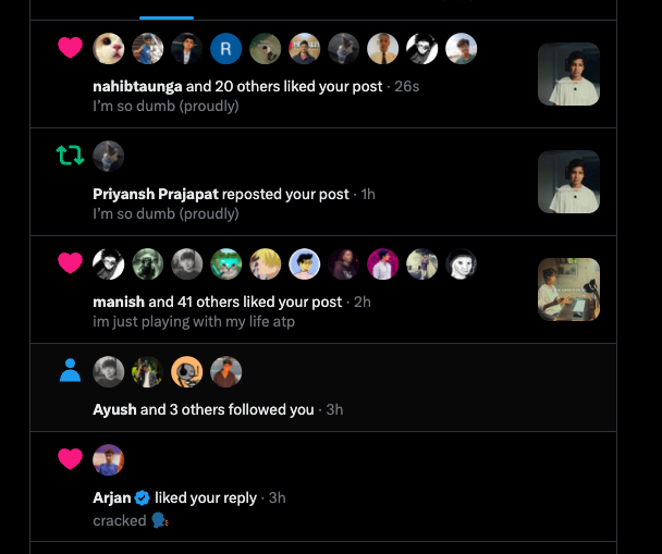 WebOfAyush's tweet photo. i think i started reaching eyeballs on X, grateful for each one of you 🫂 https://t.co/dKtiOT5ijV