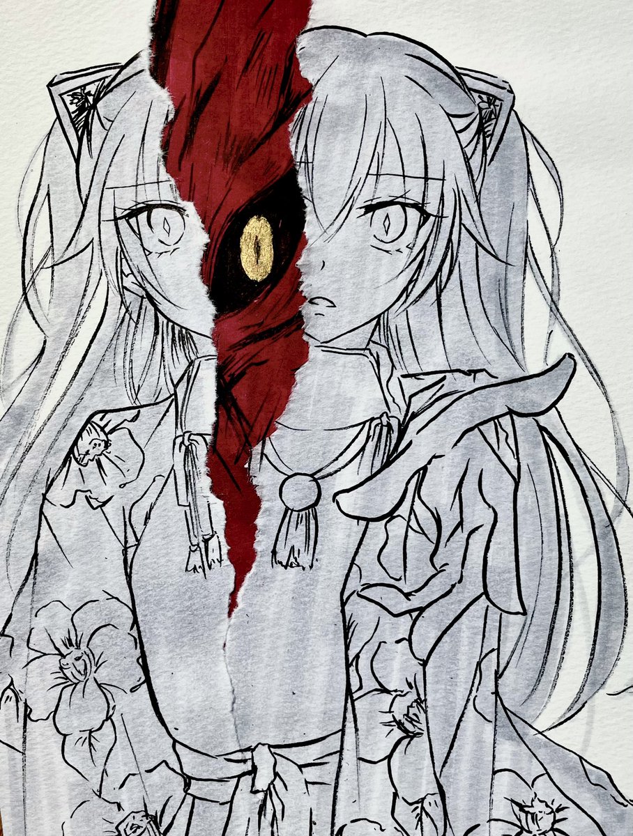 yasumineko_ri's tweet photo. 艮 https://t.co/V1y32wGJBv