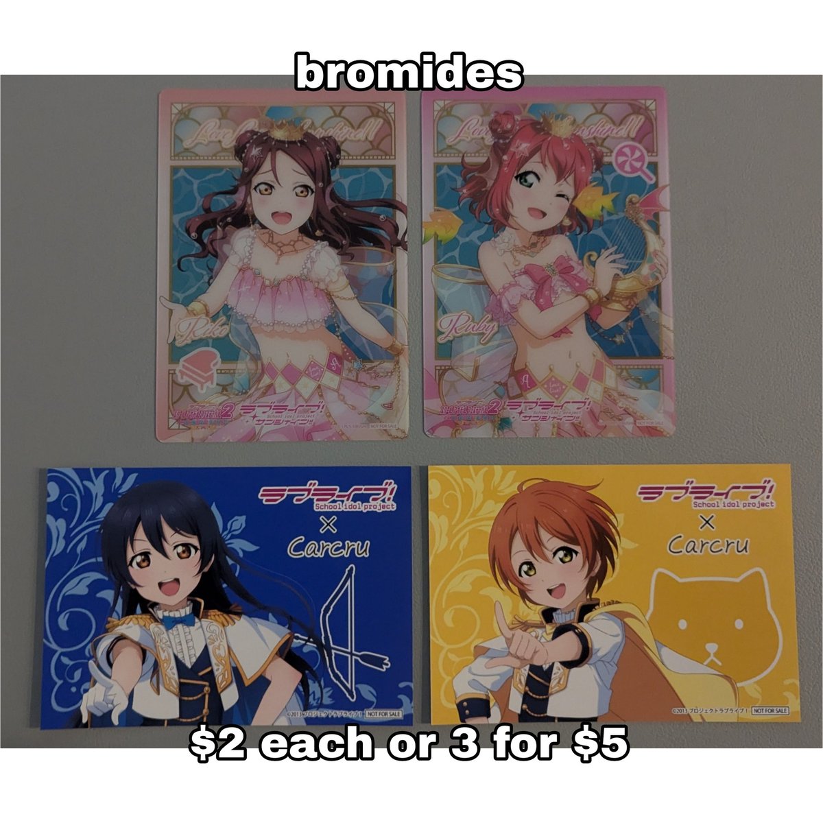 koshikisplits's tweet photo. Love Live! goods (3/4)
☆
❤️ prices are pictured
❤️ shipping not included, 🇺🇲🇨🇦 only
❤️ please comment to claim! https://t.co/qIuXE1oT4x