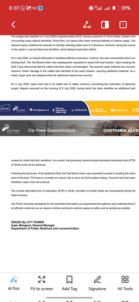 MichelleGebha13's tweet photo. @CityPowerJhb and there it is.  Leave it till 8pm to fucking tell us. Any bets on the new 00:00 hrs ETA.
We are fucked!! Your apologies are not accepted.  But you know what.  Your C👏🏻O👏🏻M👏🏻M👏🏻U👏🏻N👏🏻I👏🏻C👏🏻A👏🏻T👏🏻I👏🏻O👏🏻N needs to be improved and not be last https://t.co/tmdxHYfnzE https://t.co/7okI2GcarC