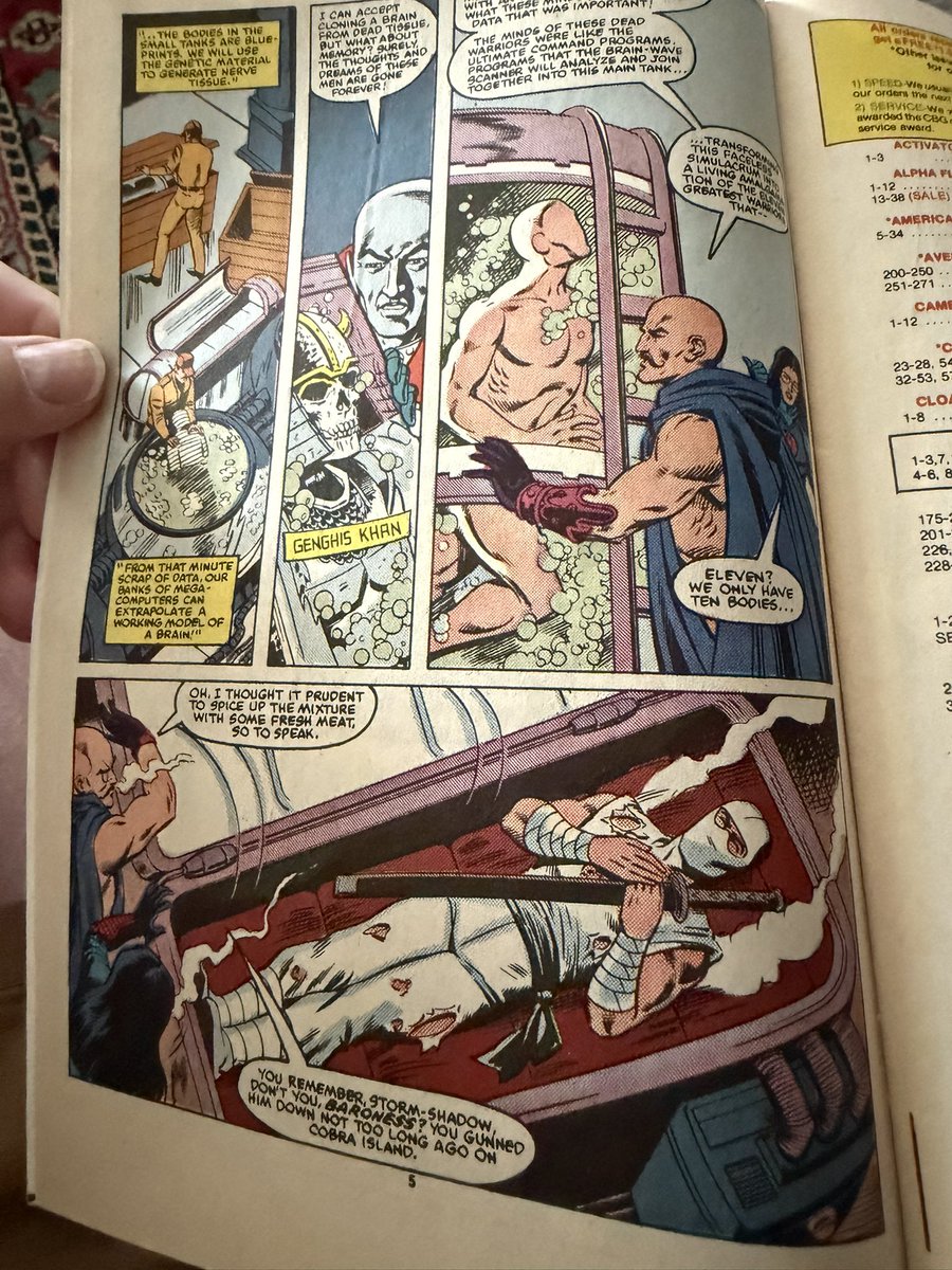 Toyhuntersholl2's tweet photo. Always liked Serpentor since I was a kid! Watched “Arise Serpentor, Arise!”, I’ve never read the creation story in the comics.
I just got G.I. Joe 49 and to say it’s different, is an understatement!
#gijoe #Serpentor #gijoecobra #marvelcomics #MarvelGIJoe #gijoecomics https://t.co/LVH3ppTabZ