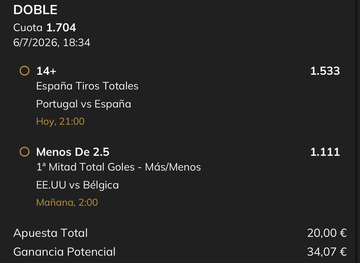 Bets_Locas's tweet photo. Mis 3 apuestas para los octavos de final de la @TipsterWorldcup https://t.co/V9o9FBzulj