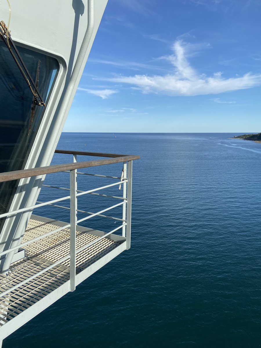 RFAMountsBay's tweet photo. It’s happening!! Farewell Falmouth thank you for having us. 
#regeneration #SeaTrials 
#MightyMounts #royalfleetauxiliary 
@RFAHeadquarters https://t.co/FYeEdDqonq