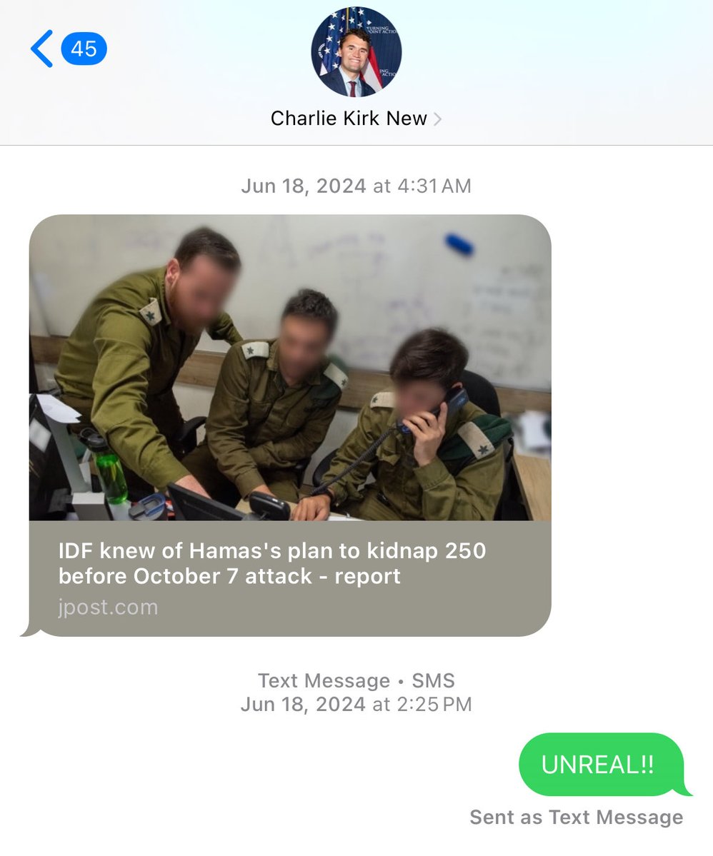 RealCandaceO's tweet photo. Charlie had so much “anxiety” about our friendship, that he was the one updating me on the farce of October 7th. 

Really weird to continually initiate convos with someone you’re scared of. https://t.co/pxCWbGvfHa