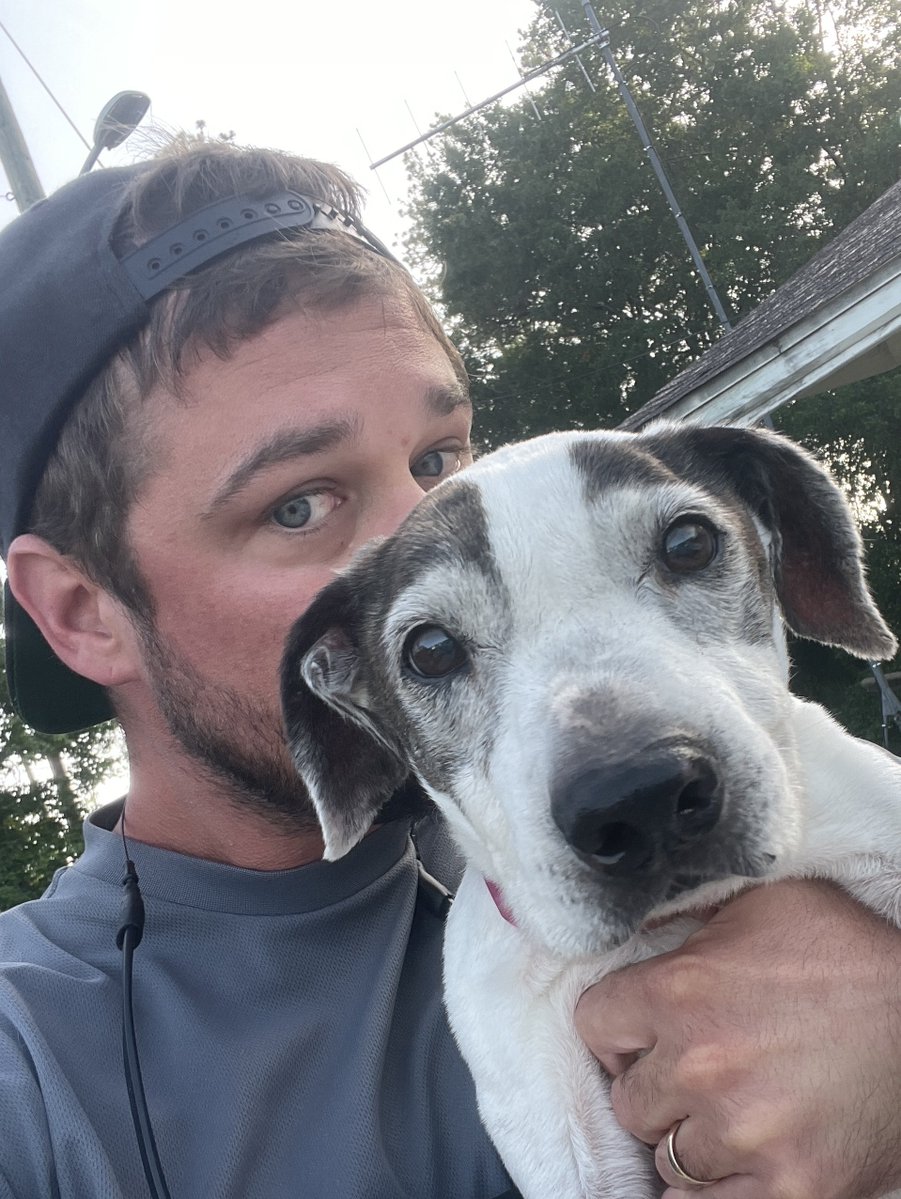 Bambithespecial's tweet photo. My last day with my hooman. 

He got me a happy meal https://t.co/bcPuGBOrFX