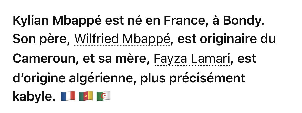 TheHoundPy's tweet photo. @KMbappe En qué se equivocó la senadora? Tus padres son de allí. @CelesteSenadora https://t.co/QM7Way6gyx
