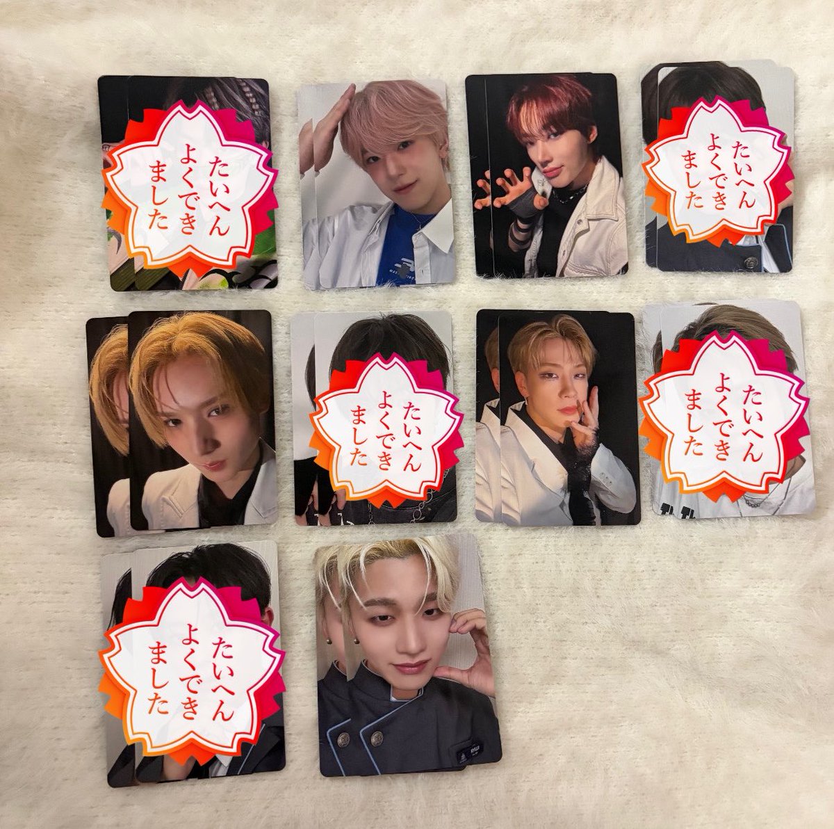 mi2002m's tweet photo. PRODUCE 101 JAPAN 新世界 ファイナル トレカ 交換 買取

【譲】画像（青沼 ヒョンスン 岡田 倉橋 杉山）

【求】💘後藤結 コンセプト評価>制服

郵送のみ📮

#日プ交換  #日プ新世界交換  #日プ新世界 https://t.co/m973zgToLb