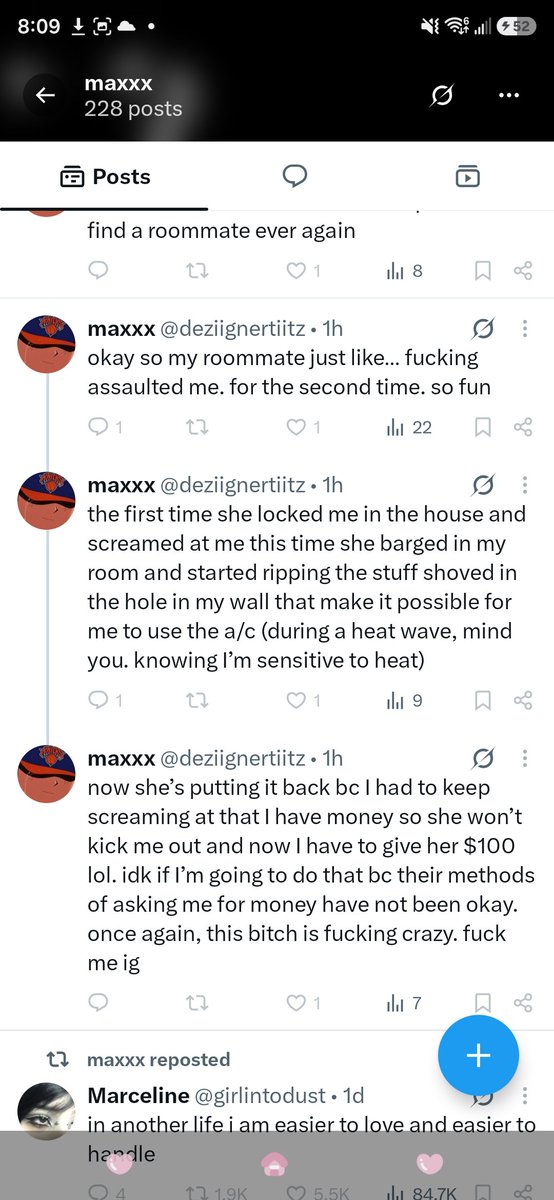 MAXROWES_EXPOSE's tweet photo. Aaaand we are back to the same games, not paying rent and attacking their roommates and flipping the story around. @deziignertiitz @MADKINGMARY https://t.co/5CBJH2AIm4