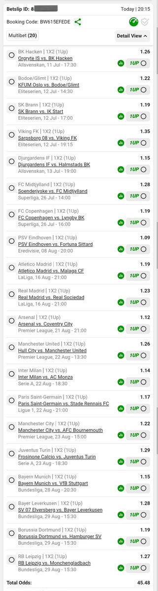 Mkbrightbet's tweet photo. -Premier League🏴󠁧󠁢󠁥󠁮󠁧󠁿1Up Market ✅️
-Laliga Spain 🇪🇸 1Up Market ✅️

BW615EFEDE

11 July up to 23 August 45 odds 💯✍️💪 https://t.co/49EH4HbJ6X