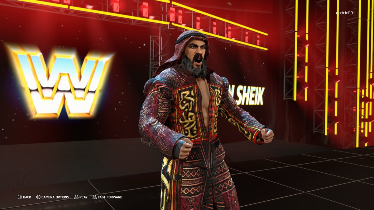 CrimsonCawsYT's tweet photo. Amir Yusuf has arrived.
Inspired by the legendary Iron Sheik, but ready to create his own legacy.
🇸🇾🔥 #WWE2K26 #CAWmunity #OriginalCAW https://t.co/NvWJ5LKwKE