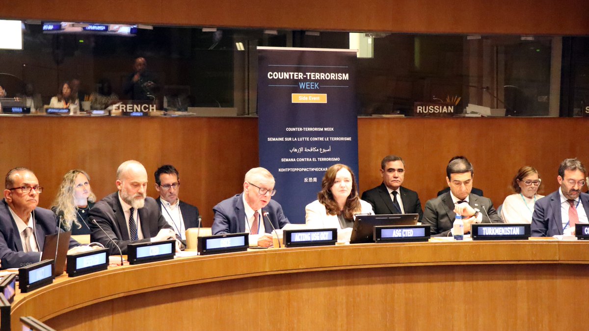 UN_CTED's tweet photo. More information about the event, including the agenda and statements can be found here:
https://t.co/WY1UGezirt

@Turkmenistan_UN
@FinlandUN
@UN_CTED
@UN_OCT
@coe
@OSCE https://t.co/52ochPaWdU