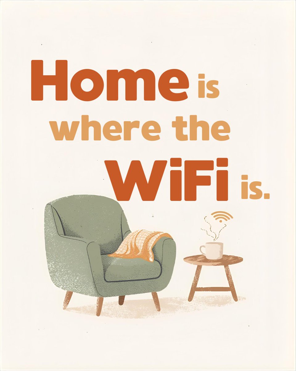 MDRealtor007's tweet photo. We've said it before, and we'll say it again:

"Home is where the WiFi is." 😅

How would you stay entertained without it? Share with us in the comments! 💭

#wifi #home #house #realestate #realtor #buy #sell #homeowner https://t.co/Xm30ZuEXE9