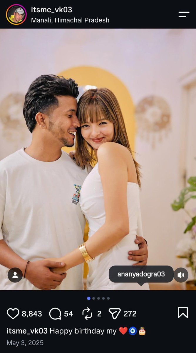 MullaxLJ's tweet photo. #8 Hindu instagram influencer Ananya Dogra with her muslim boyfriend Vakil Sheikh #lovejihad https://t.co/wtc0nrW9OZ