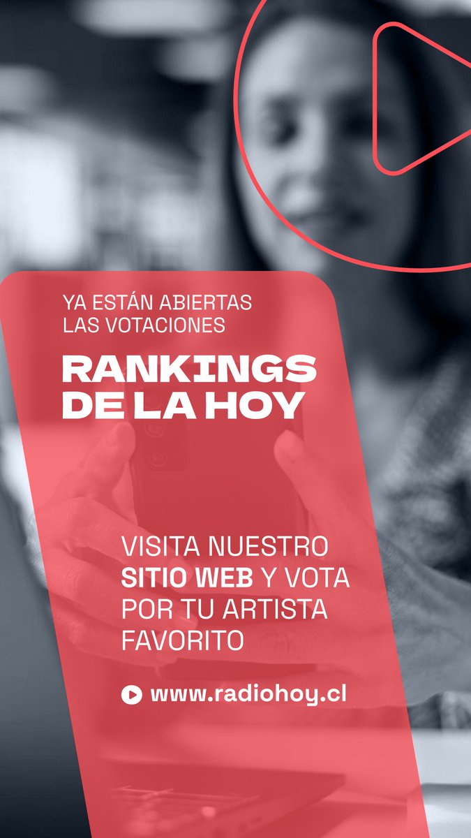 radiohoycl's tweet photo. Ya estan abiertos los Ranking de Radio Hoy.
Vota por tu favorito y elige los temazos de la semana en la Hoy
#promocionales #radio #chile #fanaticadamundial #musicachilena #musicainternacional #musicaespañola https://t.co/V3VleG1uQ2