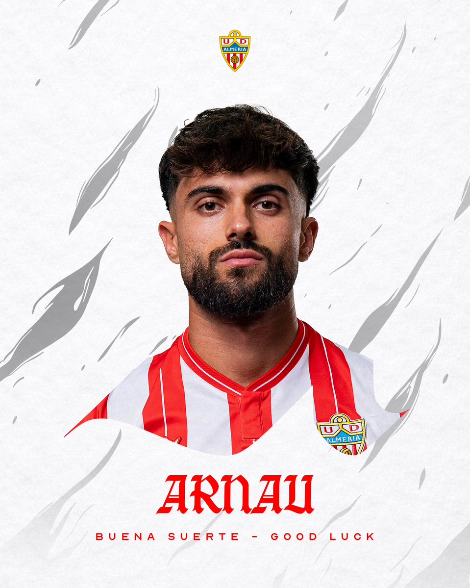 U_D_Almeria's tweet photo. 🔚 Arnau finaliza su vinculación con la UD Almería.

▪️ El futbolista se marcha del club después de defender la camiseta rojiblanca en 162 partidos.

¡Mucha suerte, Arnau! 🍀❤️ https://t.co/Z14dNOTBsO