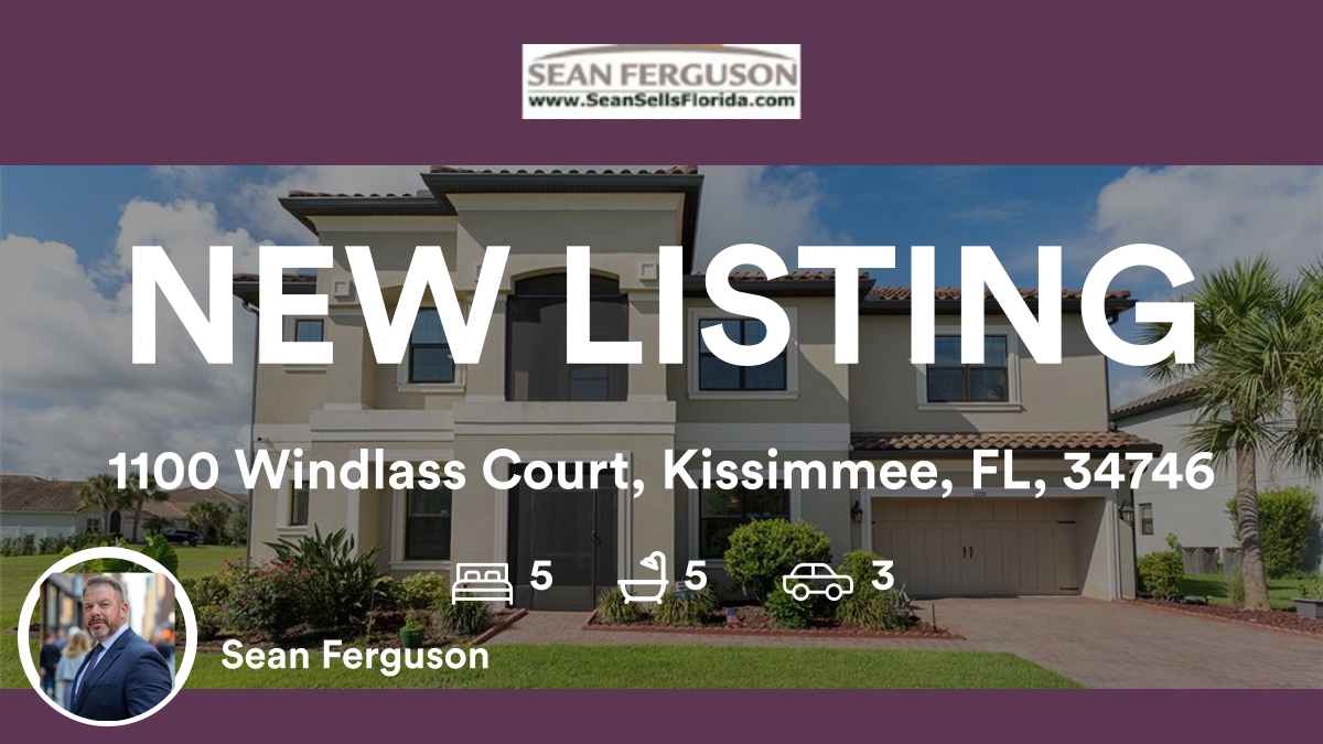 SeanSellsFl's tweet photo. 🛌 5 🛀 5 🚘 3
📍 1100 Windlass Court, Kissimmee, FL, 34746

My latest listing on RateMyAgent.
Florida Real Estate License SL-701392
https://t.co/yJI2K4bJ2C

...
#ratemyagent #realestate https://t.co/ftEwyPujFZ